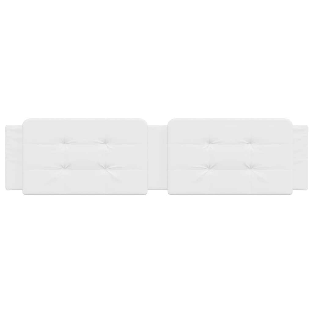 Cuscino Testiera Zadar Bianco 200 cm in Similpelle 374884
