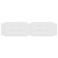 Cuscino Testiera Zadar Bianco 200 cm in Similpelle 374884