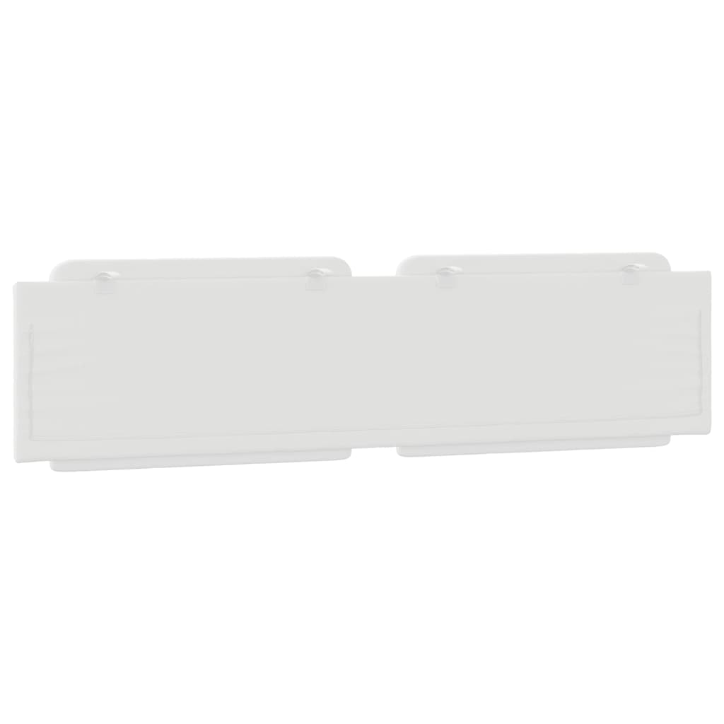 Cuscino Testiera Zadar Bianco 200 cm in Similpelle 374884