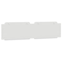 Cuscino Testiera Zadar Bianco 200 cm in Similpelle 374884