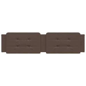 Cuscino Testiera Zadar Marrone 200 cm in Similpelle 374885