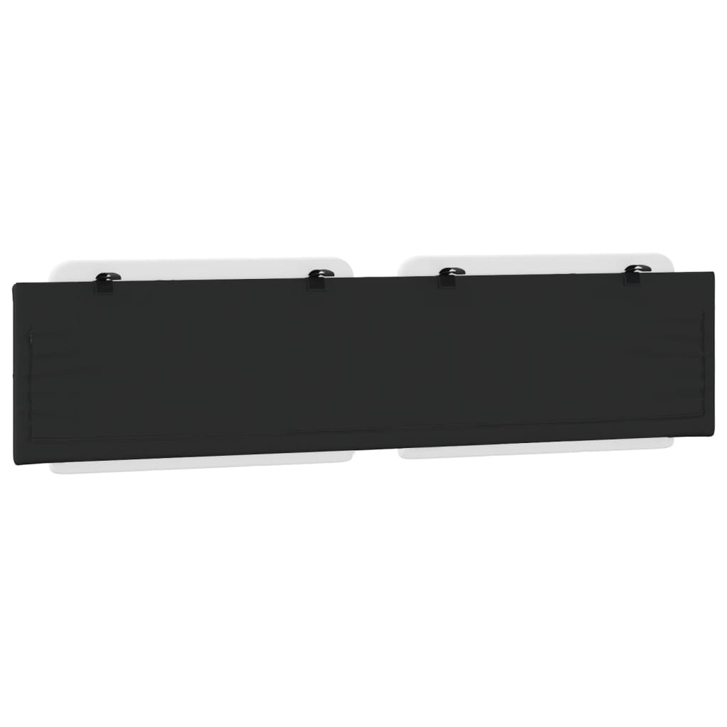 Cuscino Testiera-Cuscino per Testiera Zadar Nero e Bianco 200 cm in Similpelle