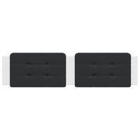 Cuscino Testiera Zadar Nero e Bianco 200 cm in Similpelle 374889