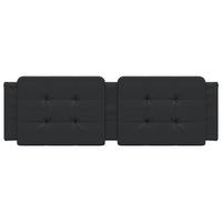 Cuscino Testiera Zadar Nero 152 cm in Similpelle 374890