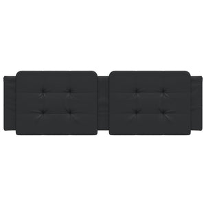 Cuscino Testiera Zadar Nero 152 cm in Similpelle 374890