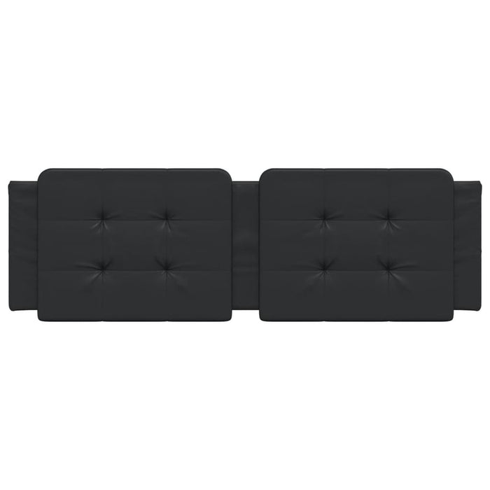 Cuscino Testiera Zadar Nero 152 cm in Similpelle 374890