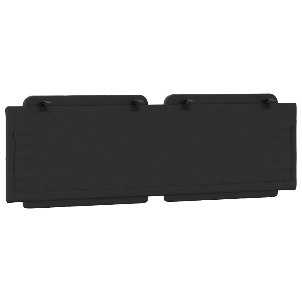 Cuscino Testiera Zadar Nero 152 cm in Similpelle 374890