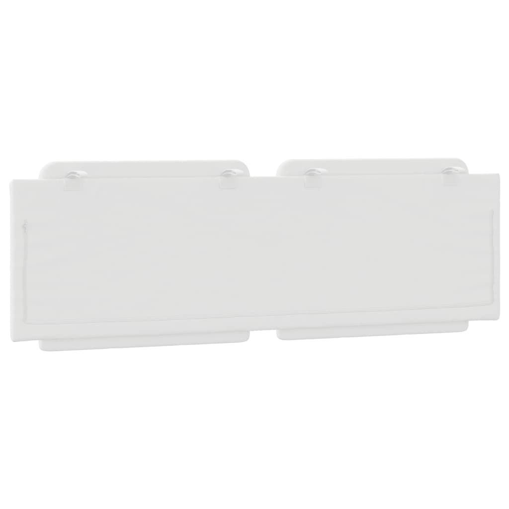 vidaXL Cuscino Testiera Bianco 152 cm in Similpelle
