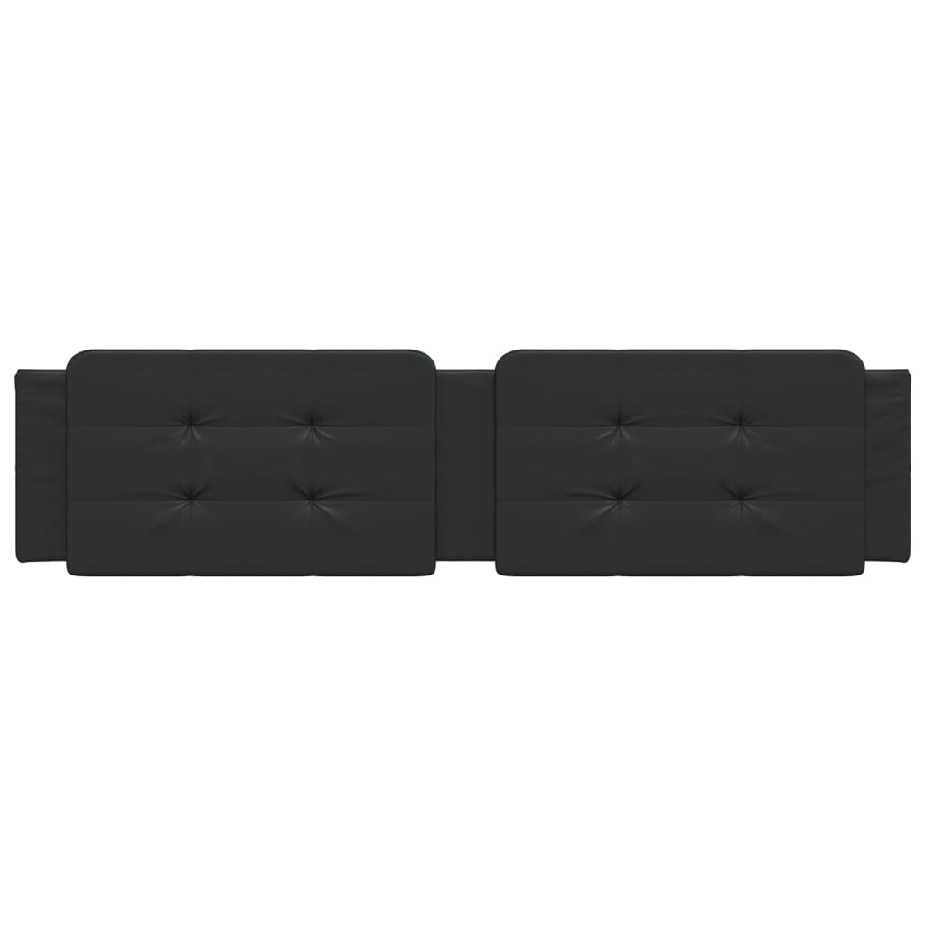 Cuscino Testiera Zadar Nero 193 cm in Similpelle 374893