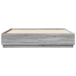 Giroletto Luci LED Grigio Sonoma 200x200 cm Legno Multistrato 3209588
