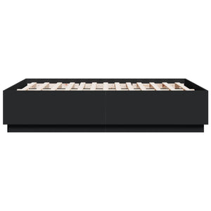 Giroletto con Luci LED Nero 120x190 cm in Legno Multistrato 3209654