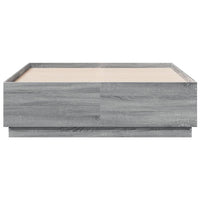 Giroletto Luci LED Grigio Sonoma 120x190 cm Legno Multistrato 3209658