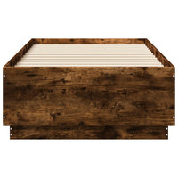 Giroletto Luci LED Rovere Fumo 90x190 cm in Legno Multistrato 3209664