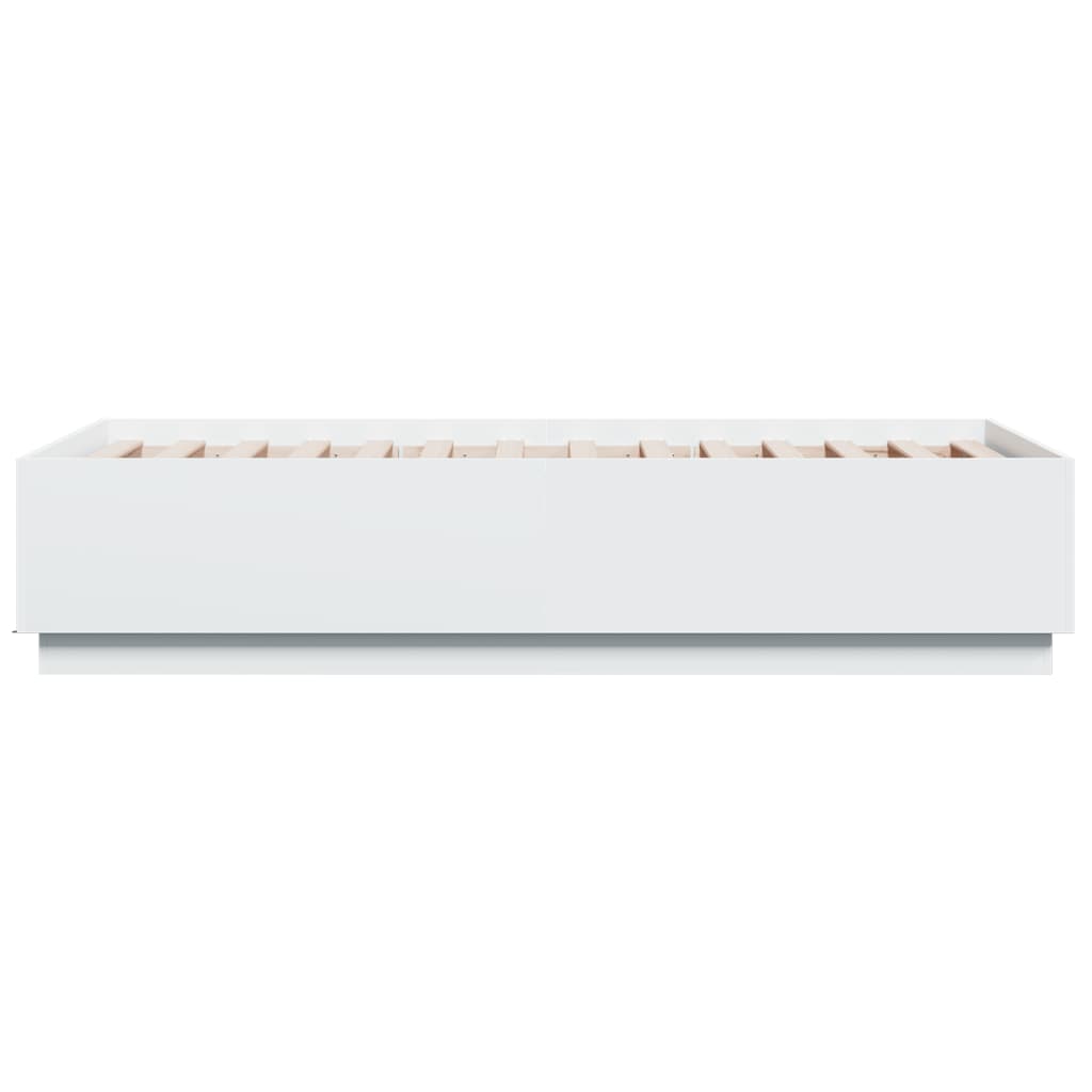 Giroletto con Luci LED Bianco 75x190 cm in Legno Multistrato 3209667
