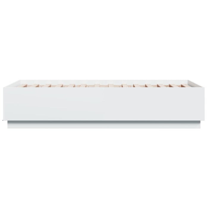 Giroletto con Luci LED Bianco 75x190 cm in Legno Multistrato 3209667