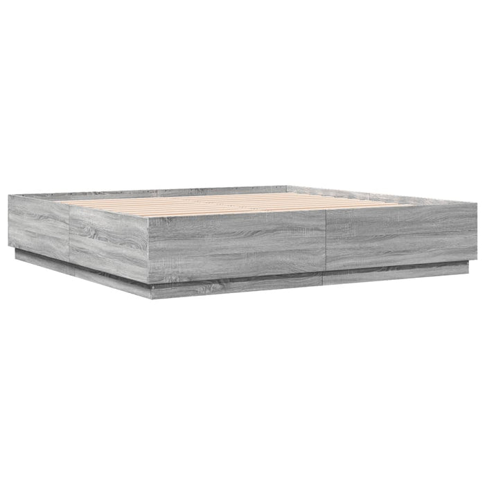 Giroletto Grigio Sonoma 180x200 cm in Legno Multistrato 3209686