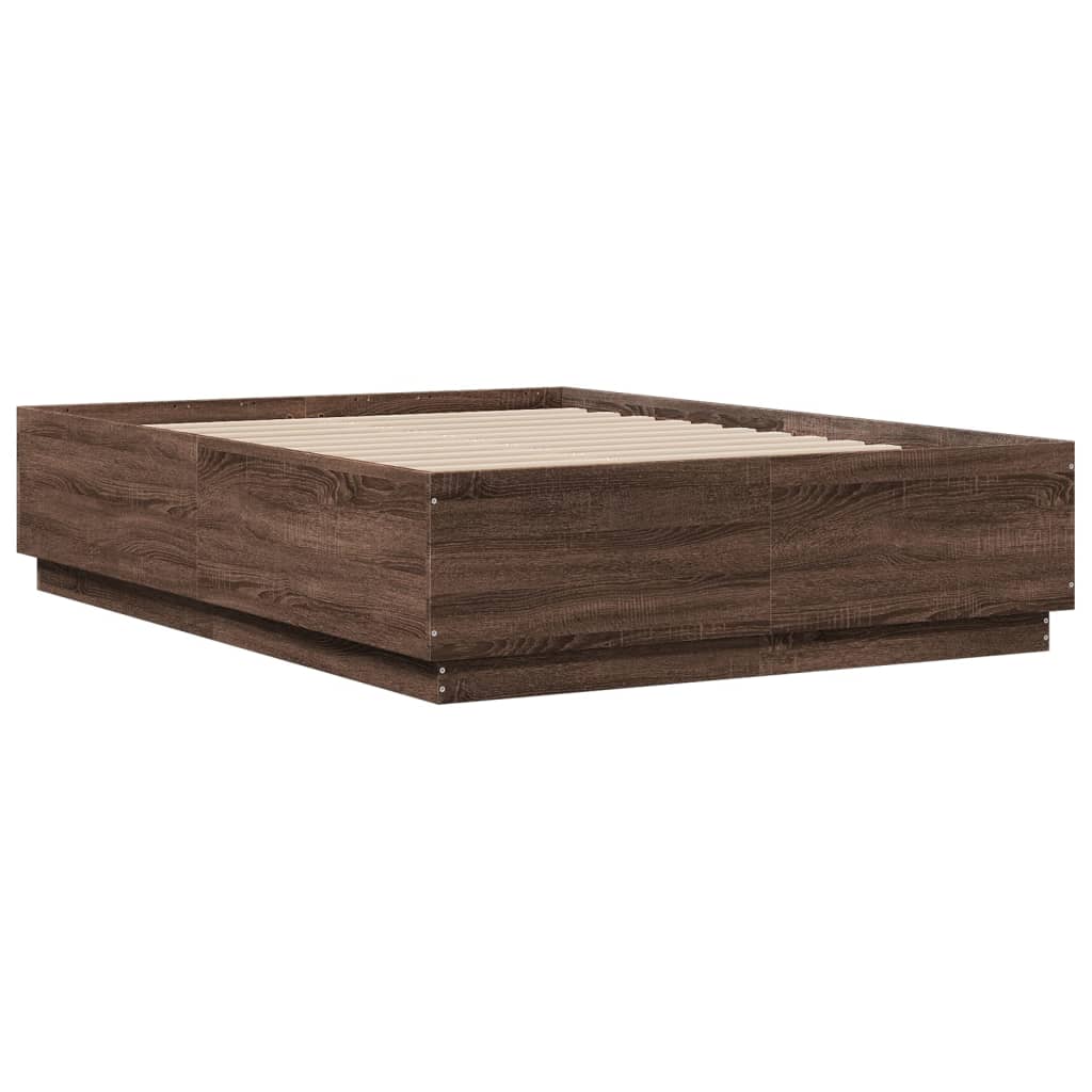 vidaXL Giroletto Rovere Marrone 120x190 cm in Legno Multistrato
