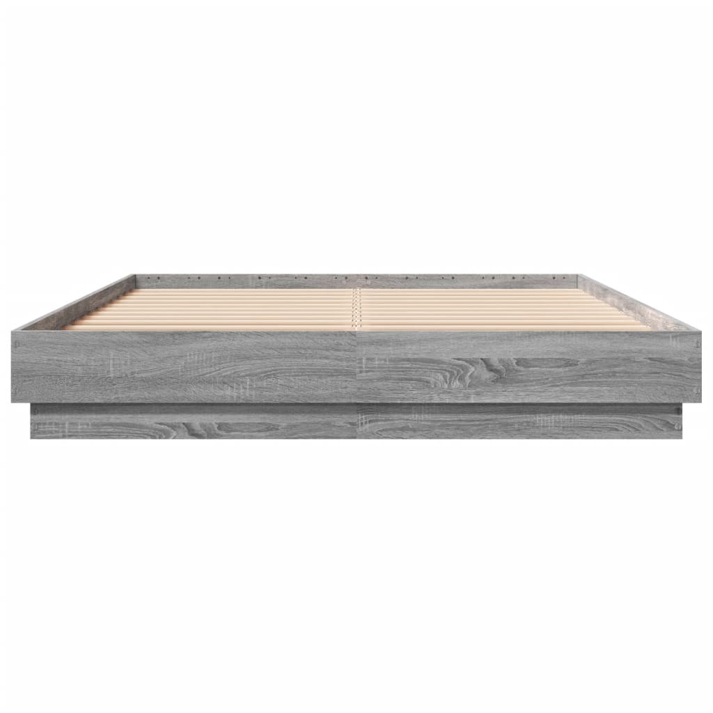 Giroletto con Luci LED Grigio Sonoma 150x200 cm 3209791