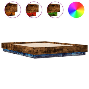 Giroletto con Luci LED Rovere Fumo 135x190 cmcod mxl 114925