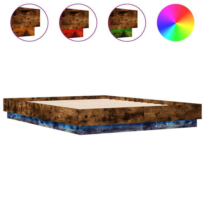 Giroletto con Luci LED Rovere Fumo 135x190 cmcod mxl 114925