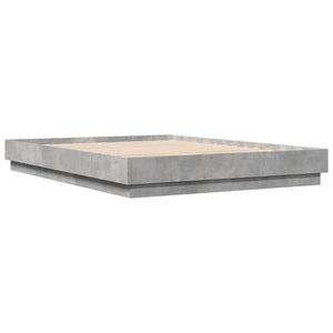 Giroletto-Struttura Letto Grigio Cemento 120x200 cm in Legno Multistrato 209625