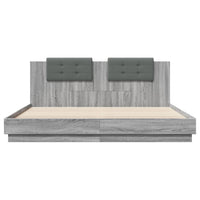 Giroletto Testiera Grigio Sonoma 160x200 cm Legno Multistrato 3209910