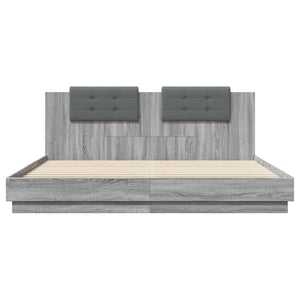 Giroletto Testiera Grigio Sonoma 160x200 cm Legno Multistrato 3209910