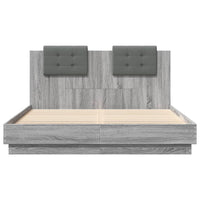 Giroletto Testiera Grigio Sonoma 150x200 cm Legno Multistrato 3209917