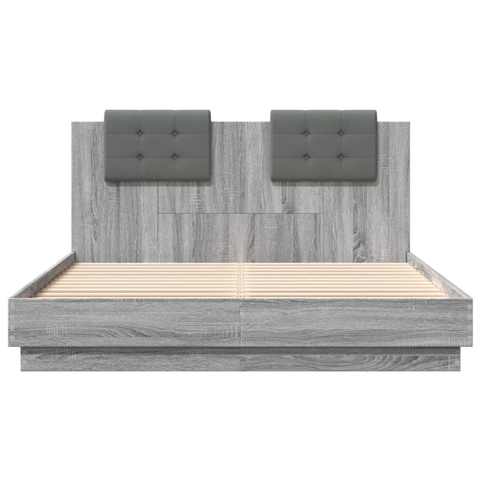 Giroletto Testiera Grigio Sonoma 150x200 cm Legno Multistrato 3209917