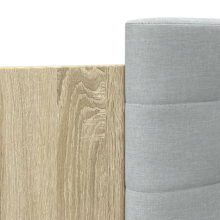 Giroletto Testiera-Struttura Letto Rovere Sonoma 100x200 cm Legno Multistrato 543648