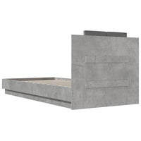 Giroletto Testiera Grigio Cemento 100x200 cm Legno Multistrato 3209936