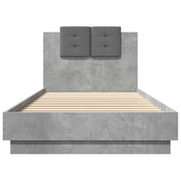 Giroletto Testiera Grigio Cemento 90x200 cm Legno Multistrato 3209943