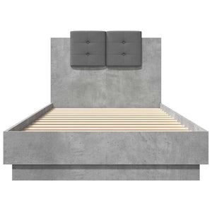 Giroletto Testiera Grigio Cemento 90x200 cm Legno Multistrato 3209943