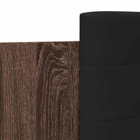 Giroletto Testiera-Struttura Letto Rovere Marrone 90x200 cm Legno Multistrato