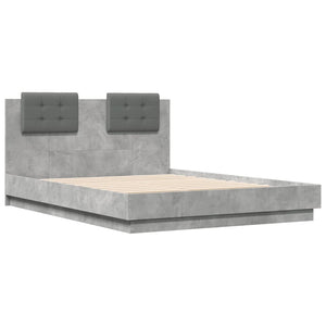 Giroletto Testiera Grigio Cemento 120x190 cm Legno Multistrato 3209964