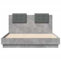 Giroletto Testiera Grigio Cemento 120x190 cm Legno Multistrato 3209964