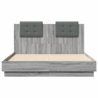 Giroletto Testiera Grigio Sonoma 120x190 cm Legno Multistrato 3209966