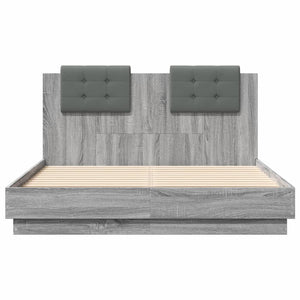 Giroletto Testiera Grigio Sonoma 120x190 cm Legno Multistrato 3209966