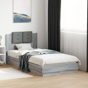 Giroletto senza Materasso-Struttura Letto Rovere Sonoma 90x190 cm 572512