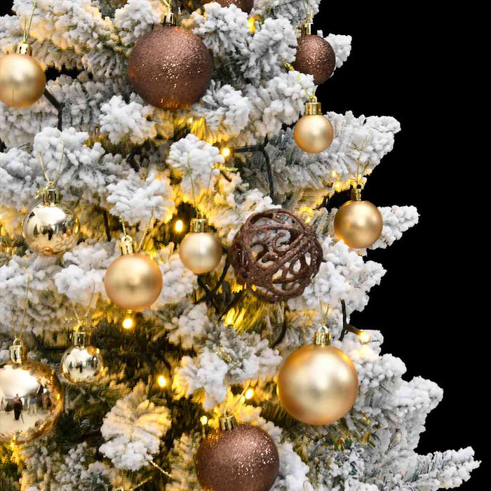 Albero Natale Incernierato con 150 LED e Palline 150 cmcod mxl 107881
