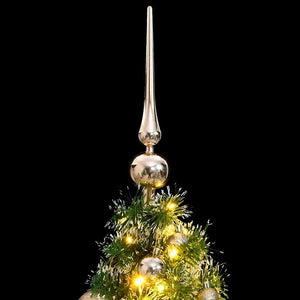 Albero Natale Artificiale 150 LED Palline e Neve Fioccata 120cmcod mxl 84243