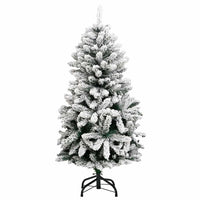 Albero Natale Incernierato con 150 LED e Palline 120 cm 3210097