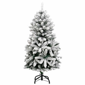 Albero Natale Incernierato con 150 LED e Palline 120 cm 3210097