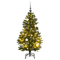 Albero Natale Incernierato con 150 LED e Palline 150 cmcod mxl 84001