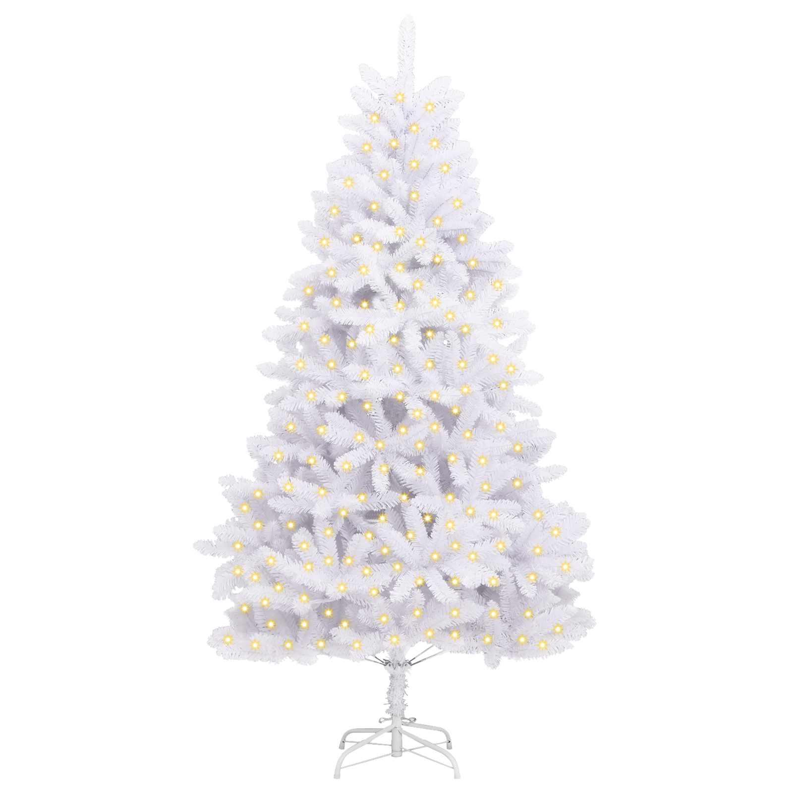 Albero di Natale artificiale Bianco 240 cm PVC e Metallo 3210117