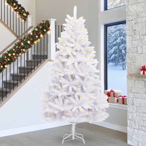 Albero di Natale artificiale Bianco 300 cm PVC e Metallo 3210119