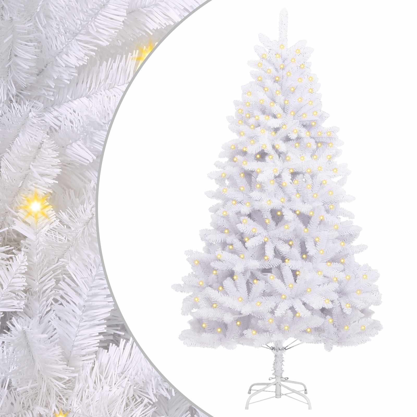 Albero di Natale artificiale Bianco 300 cm PVC e Metallo 3210119