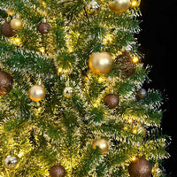 Albero di Natale Artificiale con 300 LED Palline e Neve 180 cmcod mxl 131869