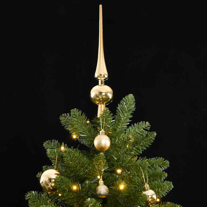 Albero Natale Incernierato con 300 LED e Palline 300 cm 3210132