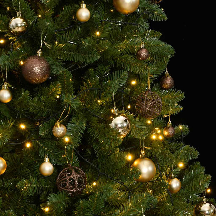 Albero Natale Incernierato con 300 LED e Palline 300 cm 3210132